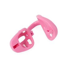 Load image into Gallery viewer, Pink Chastity Cage With Adjustable Base Rings