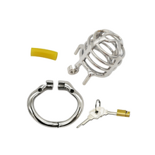 Load image into Gallery viewer, Steel Cock Cage With Big Openable Rings
