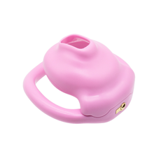 Load image into Gallery viewer, Sissy cuck chastity cage in pink