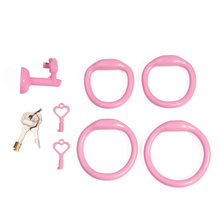 Load image into Gallery viewer, The Pussy Inverter Pink Inverted Resin Cock Cage Negative Size