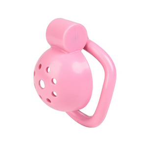 The Sissy Nub: Micro Chastity Cage For Betas Pink
