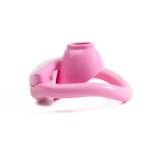 Load image into Gallery viewer, Super small pink chastity cage for sissy cucks