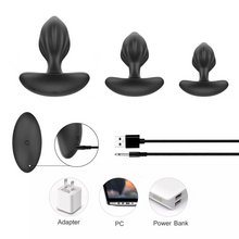 Load image into Gallery viewer, Remote Control Vibrating Butt Plug Set For Beginners