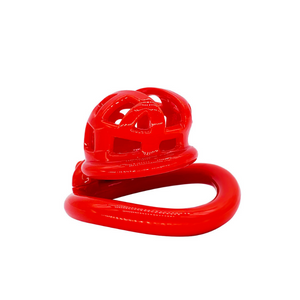 Small Red Chastity Cage (Plastic Resin)