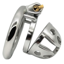 Load image into Gallery viewer, Small Stainless Steel Male Chastity Cage
