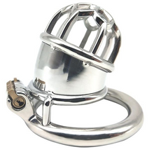 Load image into Gallery viewer, Iron Vault - Micro Chastity Cage (1.65)