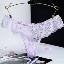 Load image into Gallery viewer, Lavender Lace Thong Men&#39;s Panties 