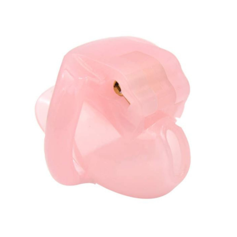 Pink Nub - Micro Resin Chastity Cage (0.98 in)