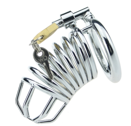 metal male chastity cage