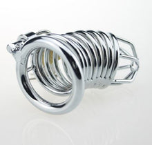 Load image into Gallery viewer, small stainless steel chastity cage