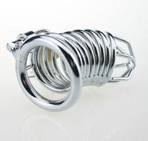 small stainless steel chastity cage