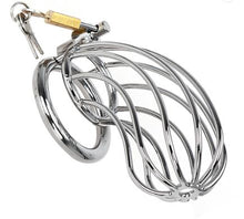 Load image into Gallery viewer, stainless steel male chastity cage