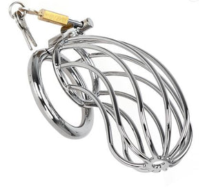 stainless steel male chastity cage
