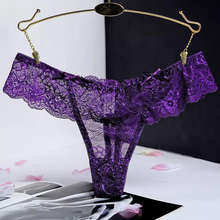Load image into Gallery viewer, Purple Lace Thong - Men&#39;s Panties