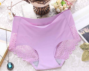 Purple Nylon Lace Male Panties