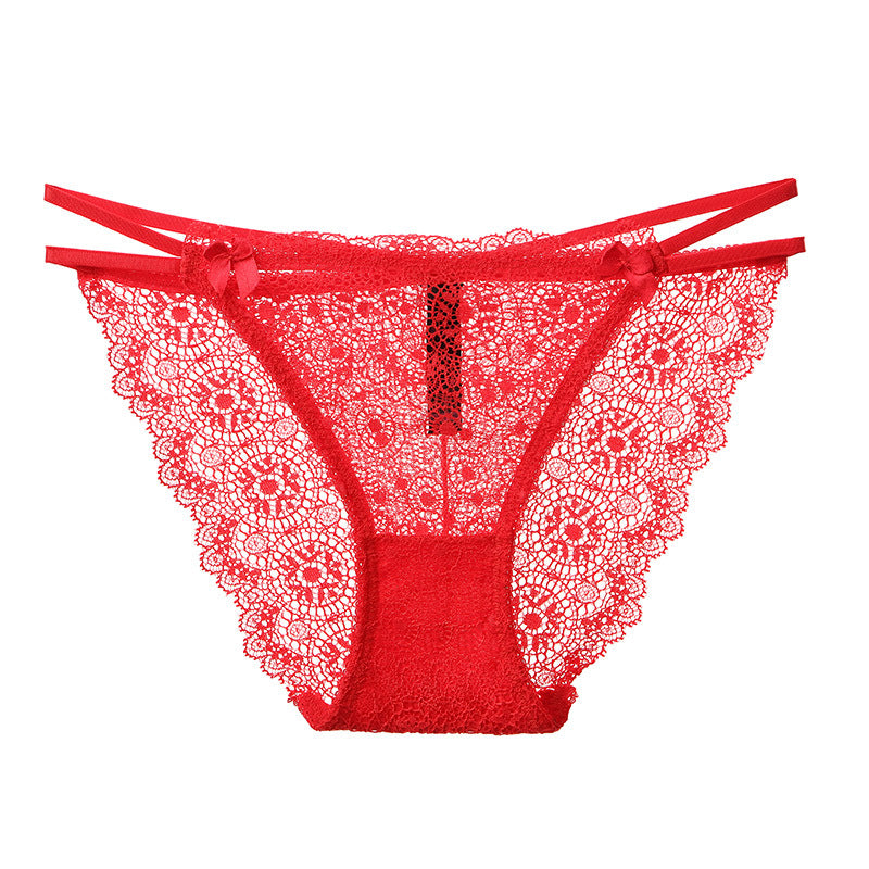 Red Sissy Panties With Bows