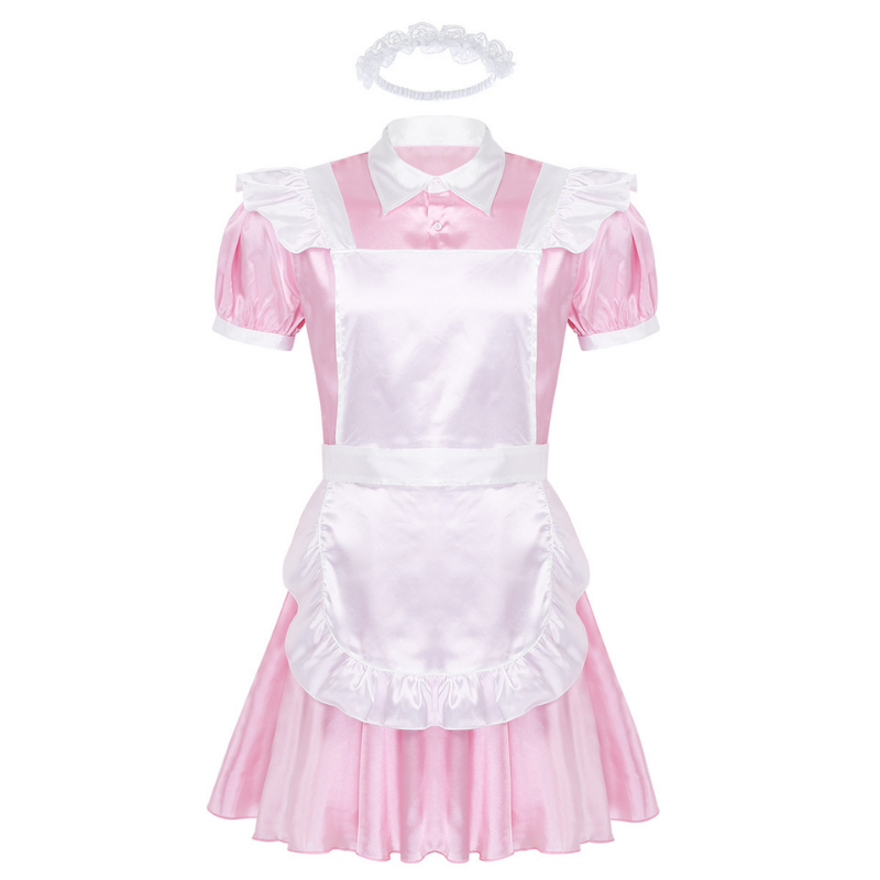 Sissy Andrea Pink French Maid Sissy Set (3 Piece Set)