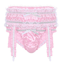 Load image into Gallery viewer, Sissy Jessica: Pink Frilly Two Piece Panty Set