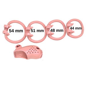 Mini Pink Chastity Cage