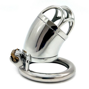 Male Chastity Cage Metal Penis Locked in Chastity Belt Device Men