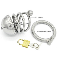 Load image into Gallery viewer, Comfortable Steel Chastity Cage