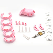 Load image into Gallery viewer, Pink Chastity Cage For Men
