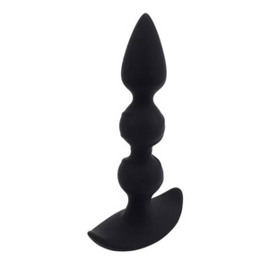 Silicone butt plug with 3 beads