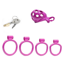 Load image into Gallery viewer, Micro Purple Chastity Device