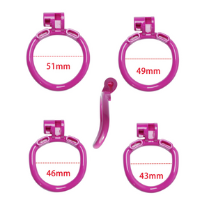 Purple Chastity Cage For Men