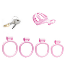 Load image into Gallery viewer, Super Small Pink Plastic Cock Cage