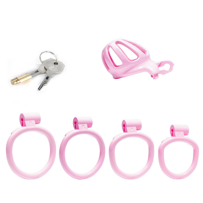 Super Small Pink Plastic Cock Cage