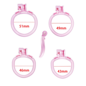 Pink Chastity Belt Rings