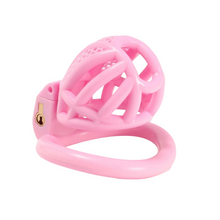Load image into Gallery viewer, Super Small Pink Resin Chastity Cage