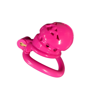 The Micro Dungeon Resin Cock Cage Plus Edition Pink