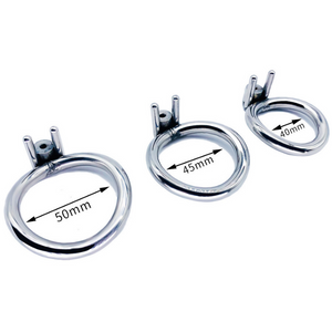 3 Ring Sizes For Chastity Device