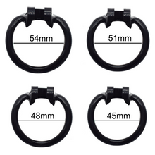 Load image into Gallery viewer, 4 Rings for Black Plastic Cock Cage