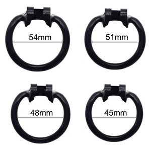 4 Rings for Black Plastic Cock Cage