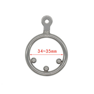 Anti-pullout Ring With Chastity Cage
