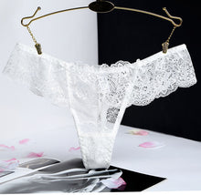 Load image into Gallery viewer, White Lace Thong Men&#39;s Panties